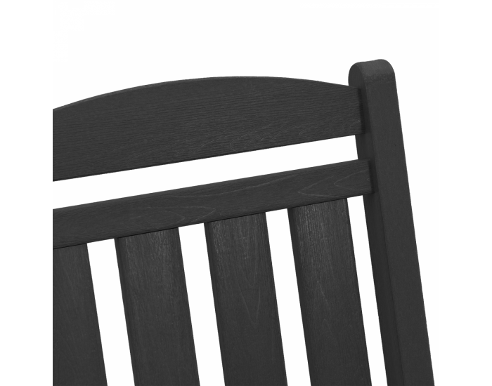 Sonata H Люлеещ се стол за градина Черен 70x92x108 см HDPE