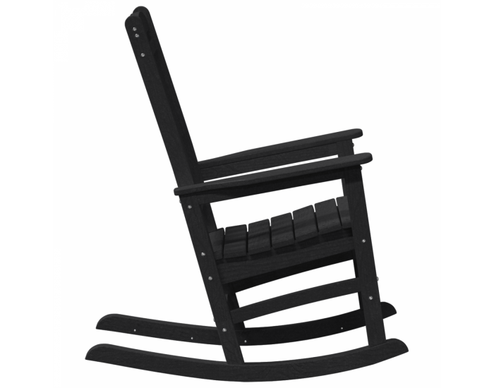 Sonata H Люлеещ се стол за градина Черен 70x92x108 см HDPE