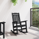 Sonata H Люлеещ се стол за градина Черен 70x92x108 см HDPE