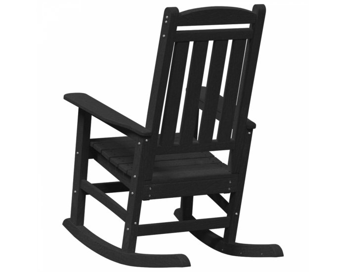Sonata H Люлеещ се стол за градина Черен 70x92x108 см HDPE