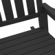 Sonata H Люлеещ се стол за градина Черен 70x92x108 см HDPE