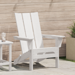 Sonata H стол Adirondack бял 74.5x80.5x90 см HDPE - Scaune de grădină