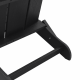 Sonata H Сгъваем Adirondack стол Черен 74.5x80.5x90 см HDPE
