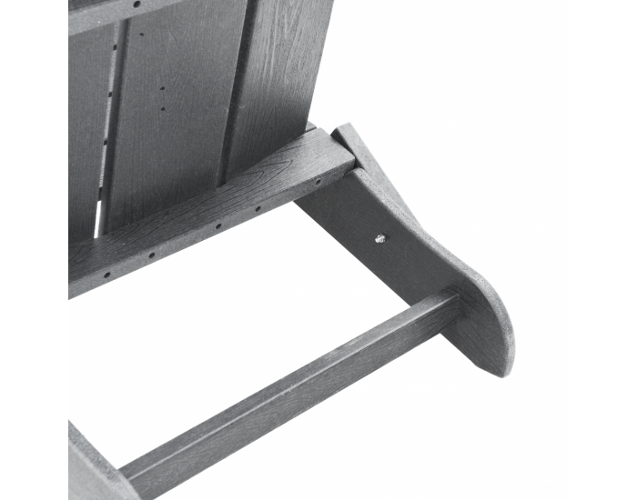 Sonata H Сгъваем Adirondack стол Светло сиво 74.5x80.5x90 см HDPE