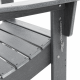 Sonata H Сгъваем Adirondack стол Светло сиво 74.5x80.5x90 см HDPE