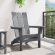 Sonata H Сгъваем Adirondack стол Светло сиво 74.5x80.5x90 см HDPE