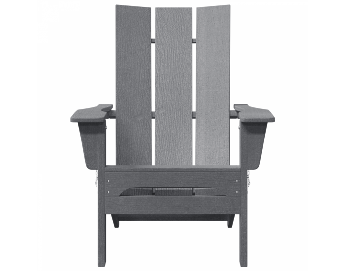 Sonata H Сгъваем Adirondack стол Светло сиво 74.5x80.5x90 см HDPE