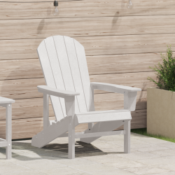 Sonata H Adirondack Chair Бял 74x82x91 см HDPE - Scaune de grădină