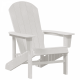 Sonata H Adirondack Chair Бял 74x82x91 см HDPE