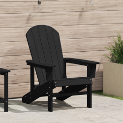 Sonata H Стол Adirondack Черен 74x82x91 см HDPE - Scaune de grădină