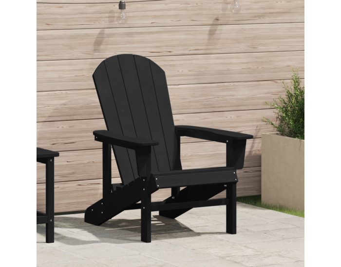 Sonata H Стол Adirondack Черен 74x82x91 см HDPE