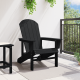 Sonata H Стол Adirondack Черен 74x82x91 см HDPE