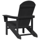 Sonata H Стол Adirondack Черен 74x82x91 см HDPE