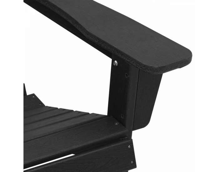 Sonata H Стол Adirondack Черен 74x82x91 см HDPE
