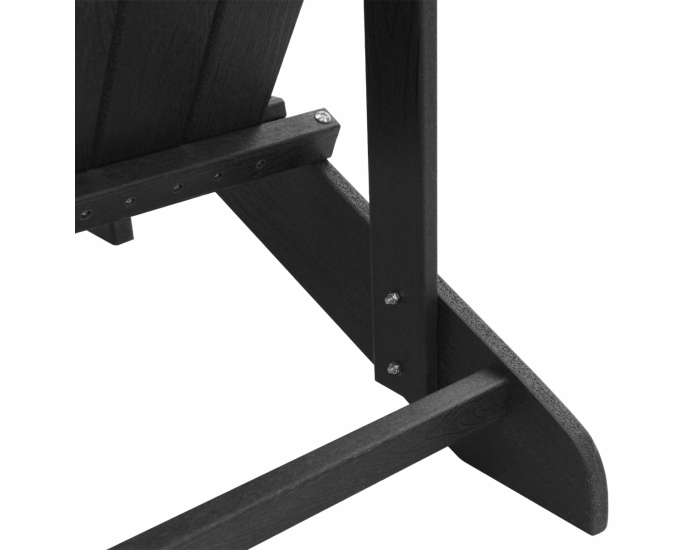 Sonata H Стол Adirondack Черен 74x82x91 см HDPE
