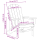 Sonata H Стол Adirondack Светлосив 74x82x91 см HDPE