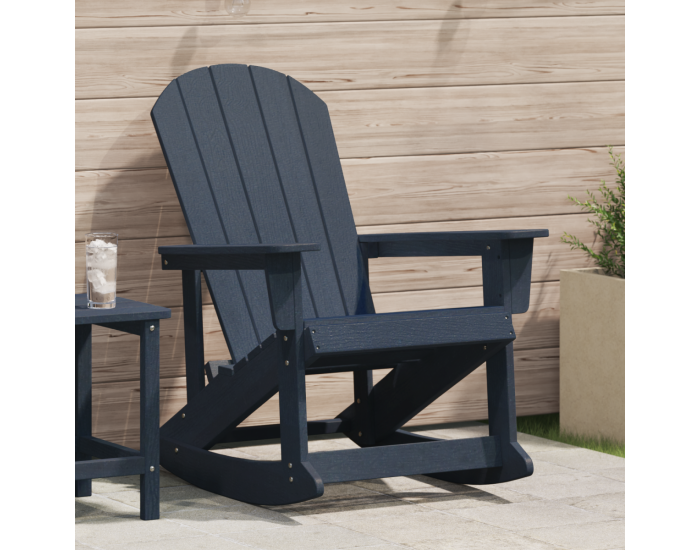 Sonata H Люлеещ се стол Adirondack Нейви син 73.5x92x90 см HDPE