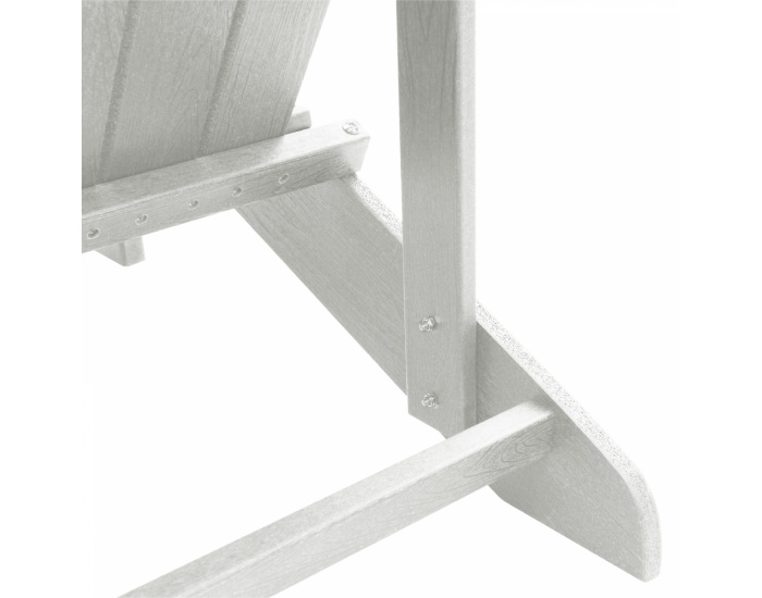 Sonata H Стол Adirondack с подложка за крака Бял HDPE