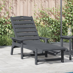 Sonata H Шезлонг за слънце Светлосив 53x162x98.5 см HDPE - Scaune de grădină