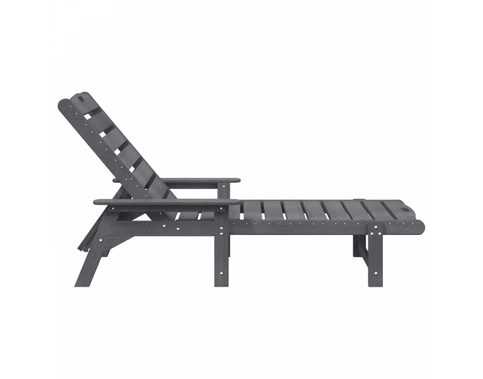 Sonata H Шезлонг за слънце Светлосив 53x162x98.5 см HDPE