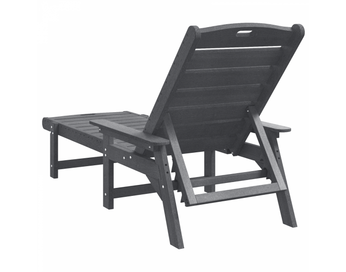 Sonata H Шезлонг за слънце Светлосив 53x162x98.5 см HDPE