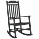 Sonata H Люлеещ се стол за градина Черен 65x84x114 см HDPE