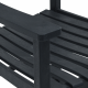 Sonata H Люлеещ се стол за градина Черен 65x84x114 см HDPE