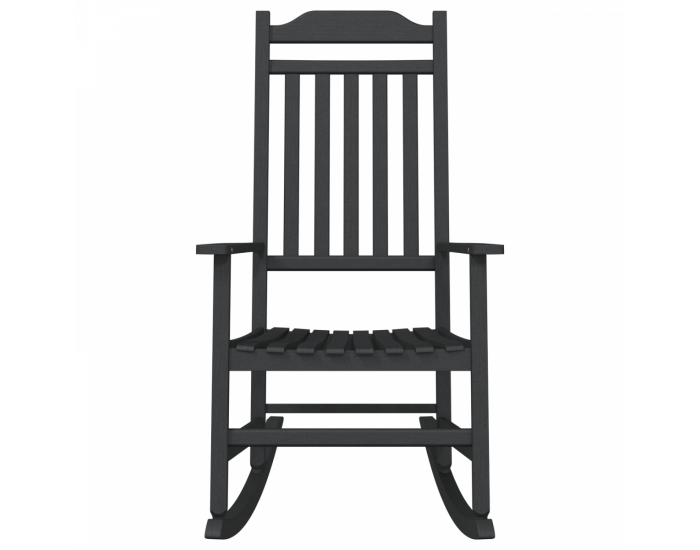 Sonata H Люлеещ се стол за градина Черен 65x84x114 см HDPE