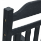 Sonata H Люлеещ се стол за градина Черен 65x84x114 см HDPE