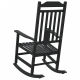 Sonata H Люлеещ се стол за градина Черен 65x84x114 см HDPE