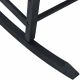 Sonata H Люлеещ се стол за градина Черен 65x84x114 см HDPE