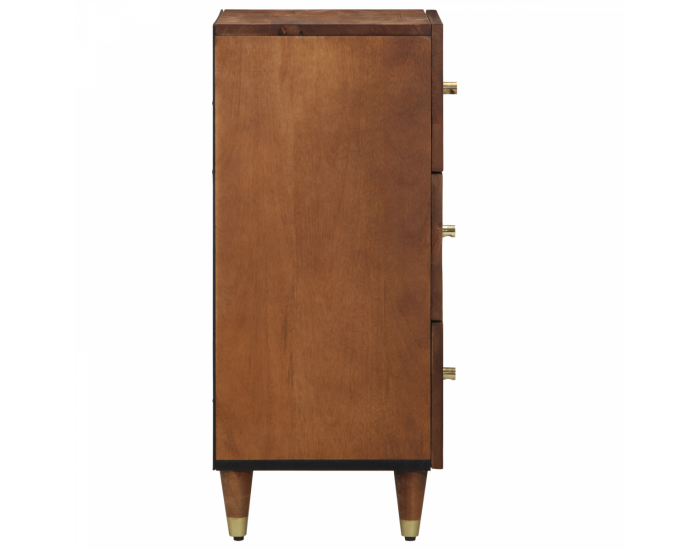 Sonata H Страничен шкаф Кафяво Масивно дърво 40 x 33 x 75 см