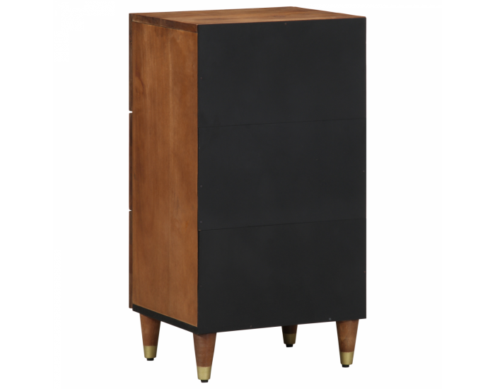 Sonata H Страничен шкаф Кафяво Масивно дърво 40 x 33 x 75 см
