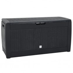 Sonata H Градински сандък за съхранение антрацит 119x48x60 см PP - Construcții de exterior