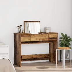 Sonata H Тоалетна маса с огледало Стара дървесина 100x45x76 см - Măsuțe de toaletă și oglinzi