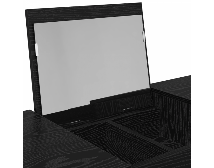 Sonata H тоалетка с огледало Черен дъб 100x45x76 см