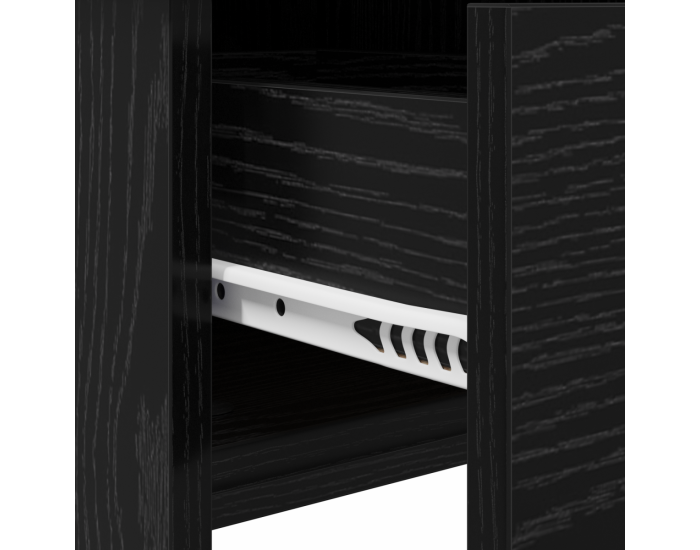 Sonata H тоалетка с огледало Черен дъб 100x45x76 см