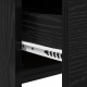 Sonata H тоалетка с огледало Черен дъб 100x45x76 см