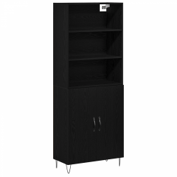 Sonata H Висок шкаф Черен дъб 69.5x34x180 см - Corpuri, vitrine, biblioteci modulare