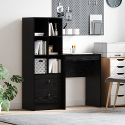 Sonata H Бюро с място за съхранение Черен дъб Инженерно дърво - Living