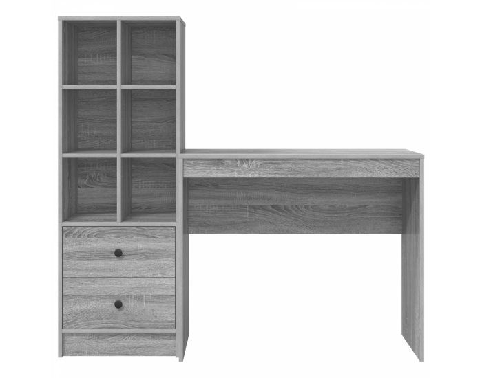 Sonata H маса с място за съхранение Сив сонома Инженерна дървесина
