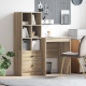 Sonata H Табло на с хранилище Sonoma Oak Инженерна дървесина