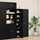 Sonata H Висок Бюфет Черен Дъб 30x42.5x185 см Инженерни плочи