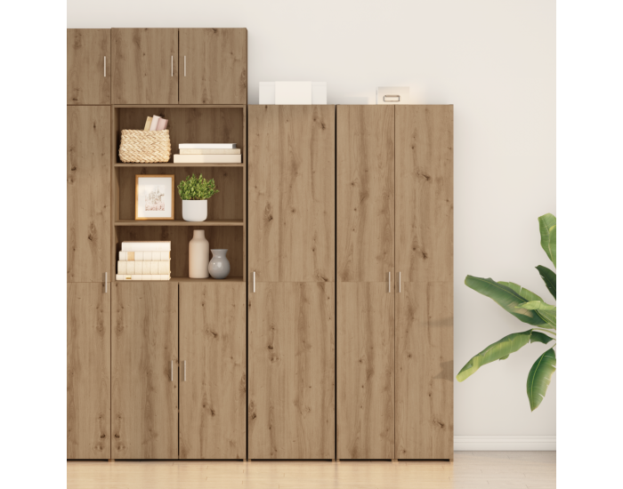 Sonata H Висок шкаф от дъб артезан 45x42.5x185 см Инженерна дървесина