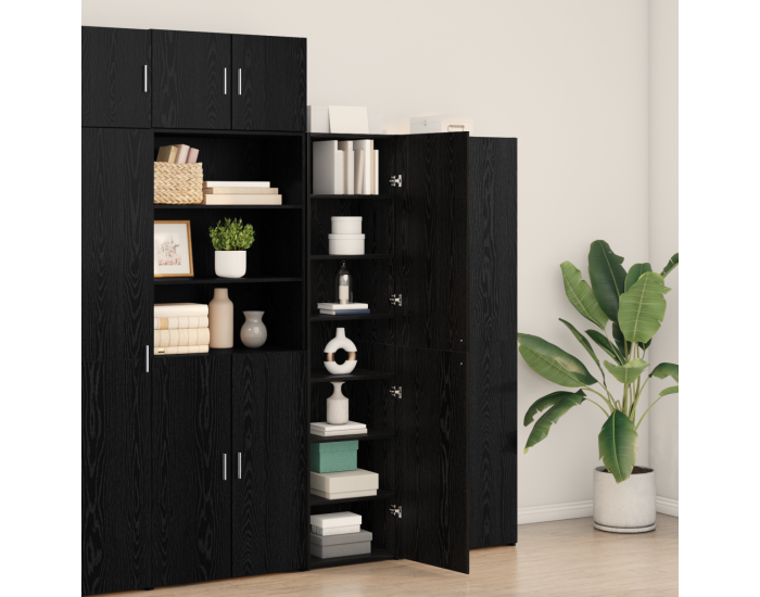 Sonata H Висок шкаф Черен дъб 45x42.5x185 см Инженерна дървесина