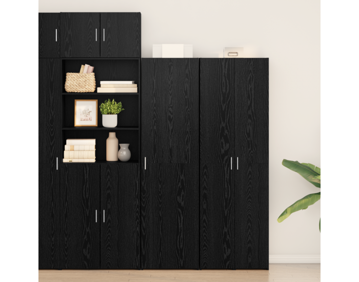 Sonata H Висок шкаф Черно дъбово 50x42.5x185 см Дърво