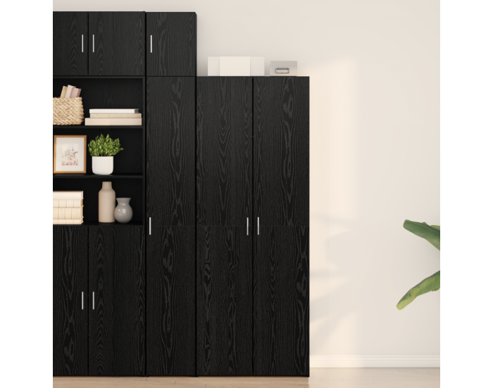 Sonata H Висок шкаф Черен дъб 70x42.5x185 см Инженерна дървесина