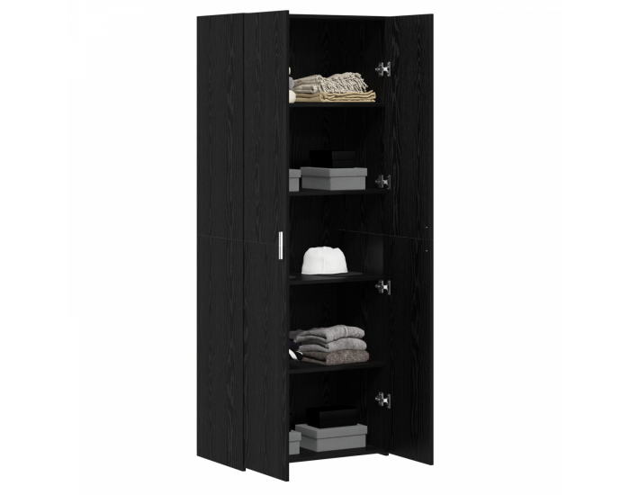 Sonata H Висок шкаф Черен дъб 70x42.5x185 см Инженерна дървесина