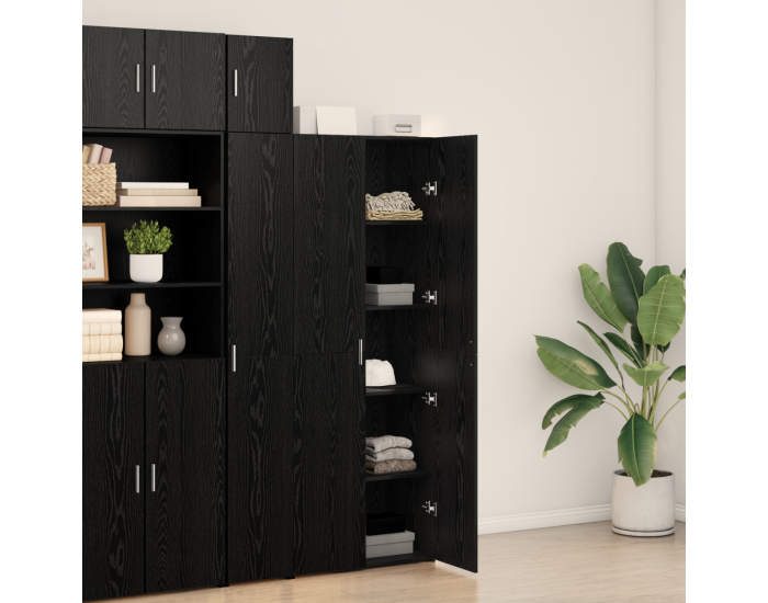 Sonata H Висок шкаф Черен дъб 70x42.5x185 см Инженерна дървесина
