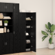 Sonata H Висок шкаф Черен дъб 70x42.5x185 см Инженерна дървесина